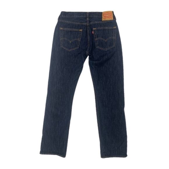 LEVI STRAUSS & CO 501 Men Button Front Dark Wash Jeans | 34x32 - Picture 3 of 7